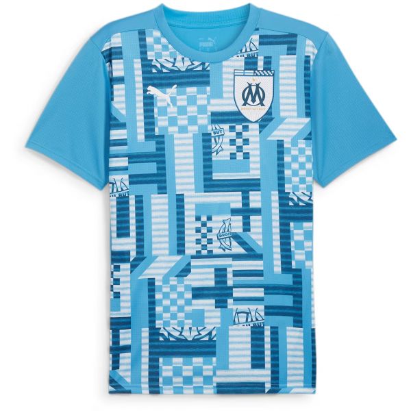 Puma Camisa Om Prematch Ss Jersey 2024/25 778241-23 S Azul
