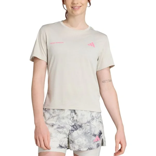 Adidas T-shirt Own the Run Melange jn9606 Xs Cinzento