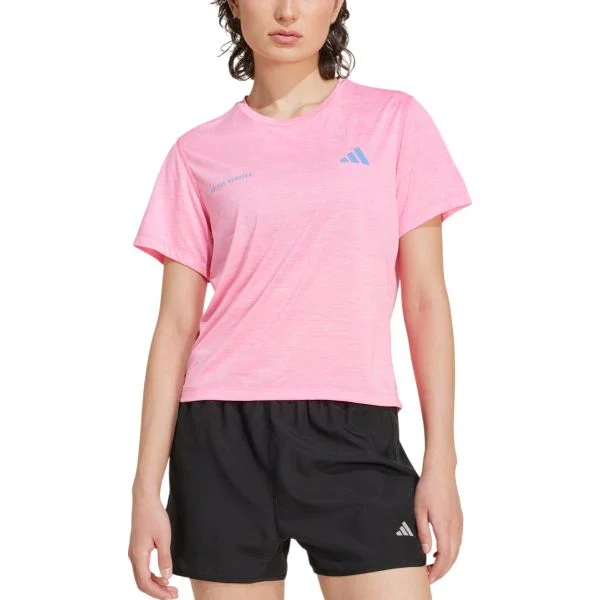 Adidas T-shirt Own the Run Melange jl8723 S Rosa