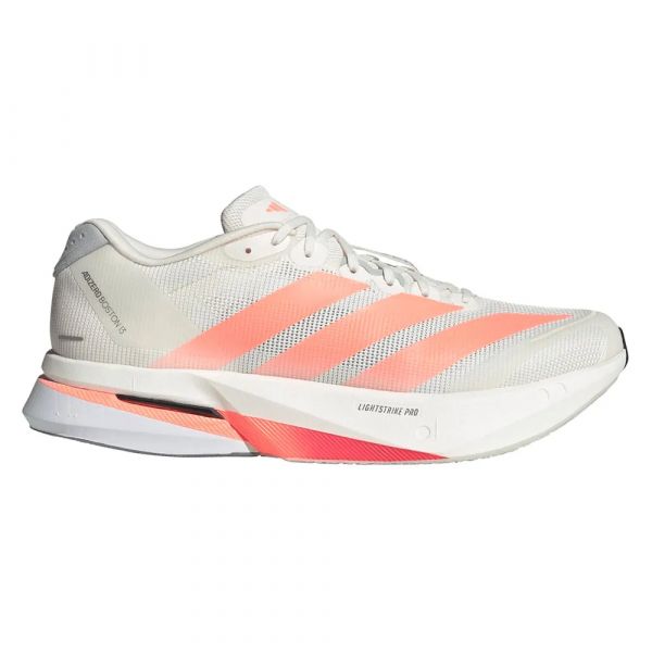 Adidas Sapatilhas de Running Adizero Boston 13 Shoes Off White / Lucid Orange / Grey 42 2/3