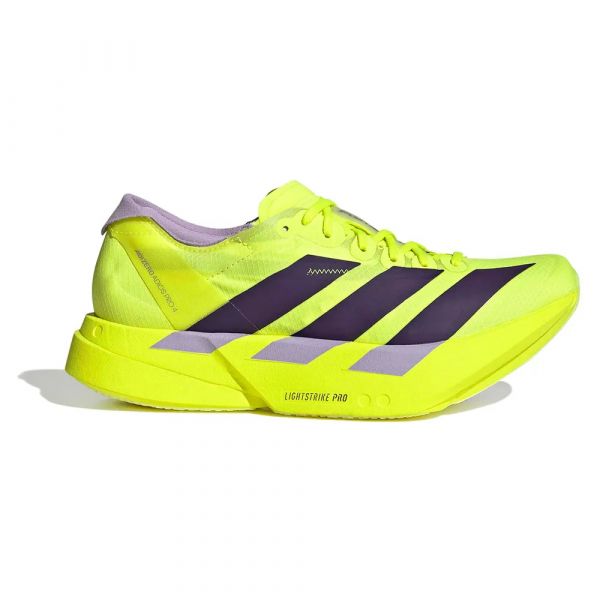 Adidas Sapatilhas de Running Adizero Adios Pro 4 Solar Yellow / Aurora Plum / Powder Plum 36 2/3