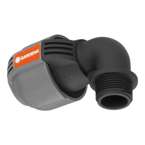 Gardena Conector de Mangueira 2781-20 32 mm Peça em L 25 mm X 3/4" Preto/cinzento