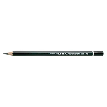 Lapis Grafite 4B Lyra Rembrandt Art Design x 12un