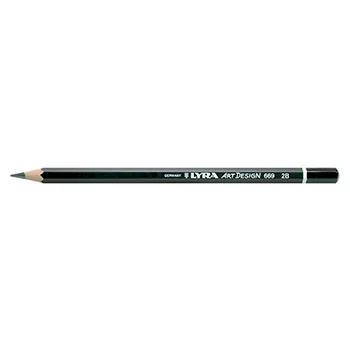 Lapis Grafite 2B Lyra Rembrandt Art Design x 12un