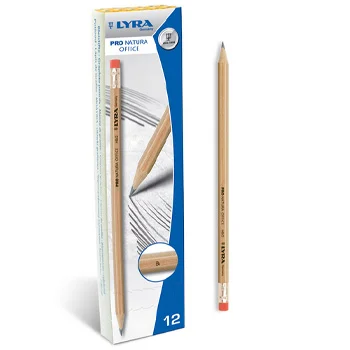 Lapis Carvao Nº1-B Lyra Pro Natura Office Cx 12un