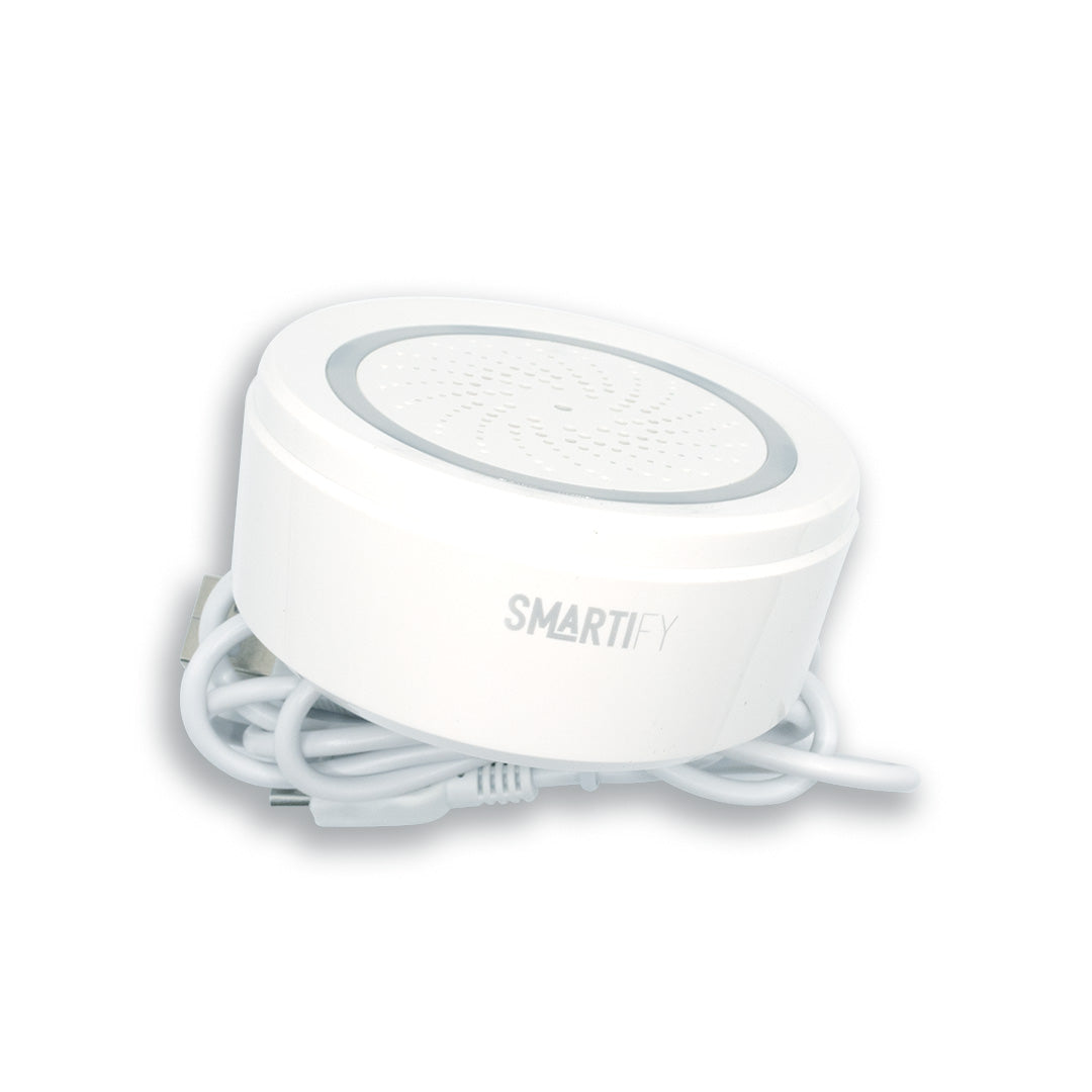 Sensor Inteligente de Temperatura e Humidade c/ Sirene WiFi Smartify