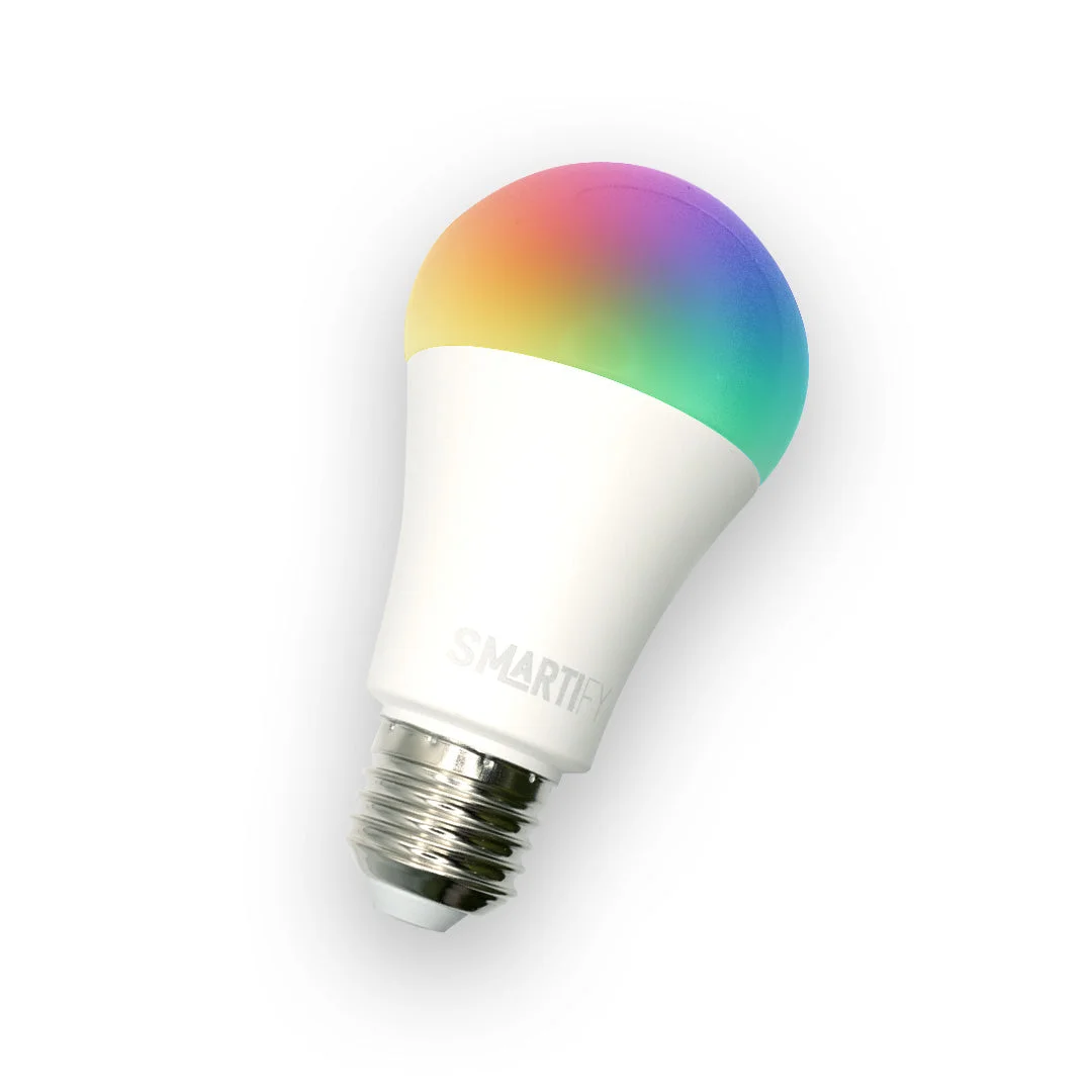 Lâmpada LED RGB - CCT (Cores + Branco) Inteligente E27 WiFi Smartify