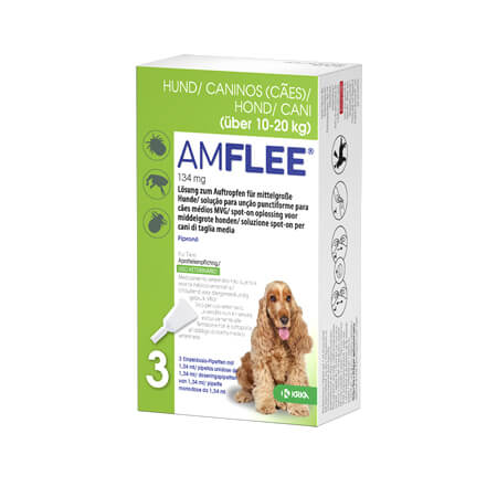 Amflee Spot On 134mg 10-20Kg 3 Pipetas