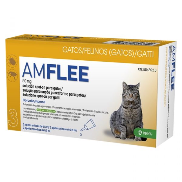Amflee Spot On Gato 50mg 1 Pipeta