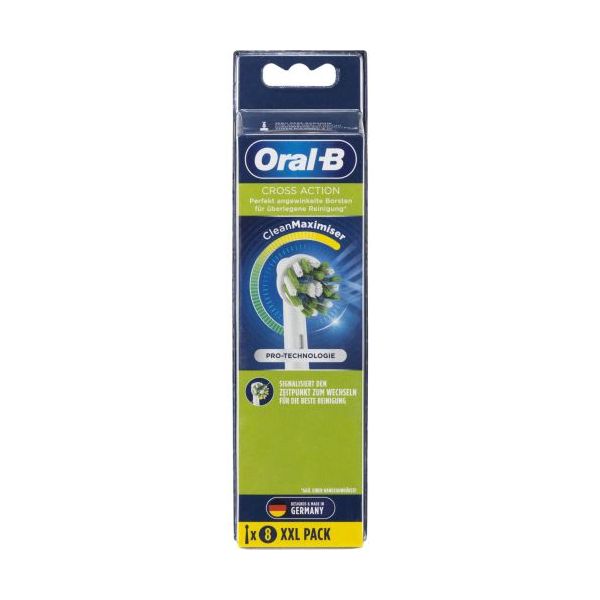 Oral-B Cabeça Escova Dentes CrossAction Clean Maximizer 8 unidades