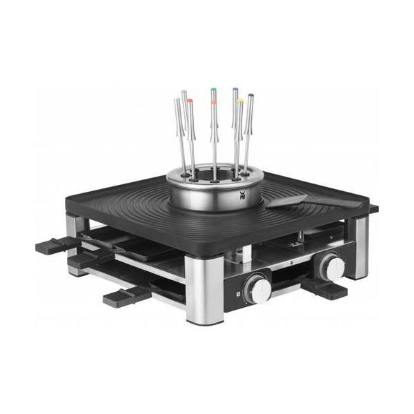 Grelhador WMF Table Grill Raclette 3in1 Lumero Gourmet Station Inox/Black