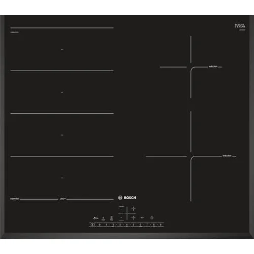 Placa de Indução Bosch Serie 6 PXE651FC1E | 59,2 cm | 4 Zonas | Preto