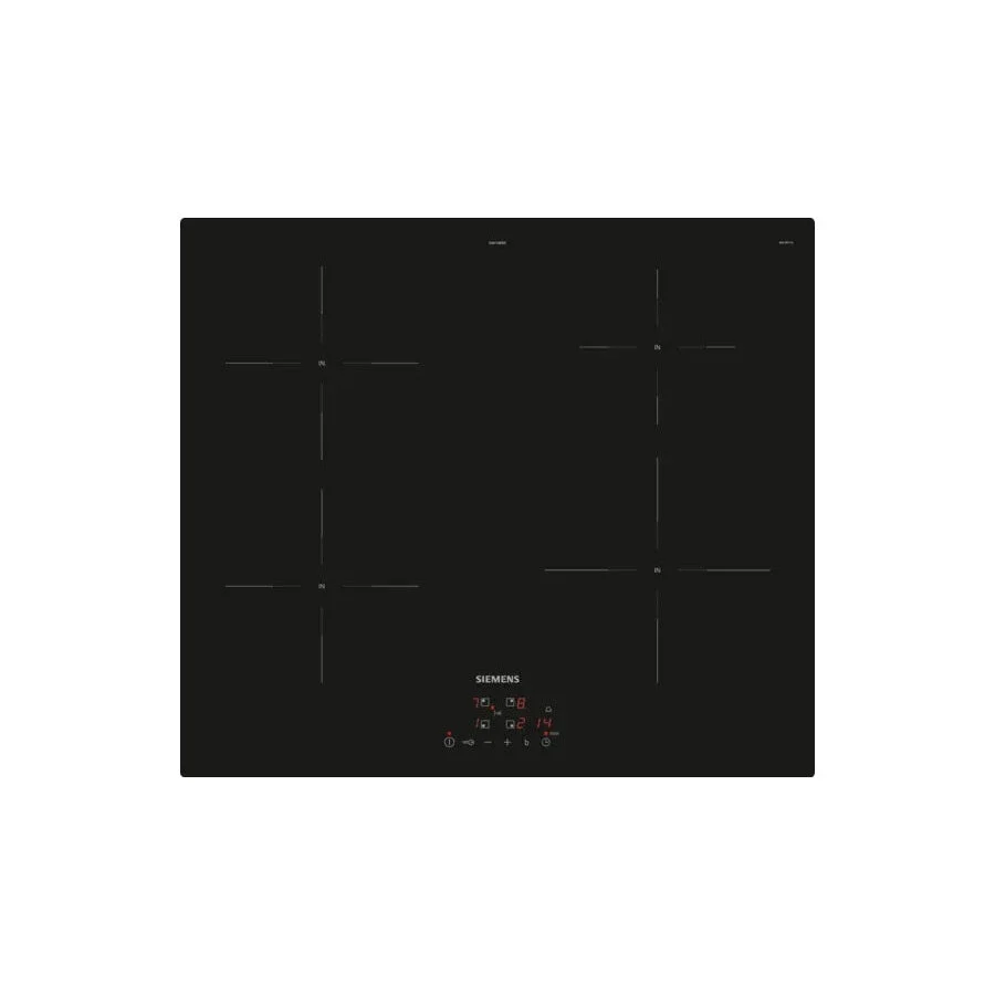 Siemens iQ100 EU611BEB5E placa Preto Encastre 60 cm Placa com zona de indução 4 zona(s)