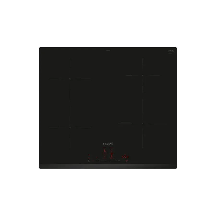 Siemens iQ100 EH631HEB1E placa Preto Encastre 60 cm Placa com zona de indução 4 zona(s)