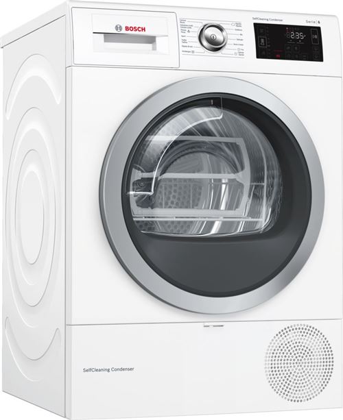 Máquina de Secar Bosch Serie 6 WTW87640ES | 8 Kg | Bomba de Calor | A+++ | Branco