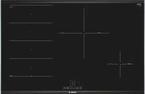 Placa de Indução Bosch Serie 4 PXE875BB1E | Elétrica | 81.6 cm | 4 Zonas | Preto