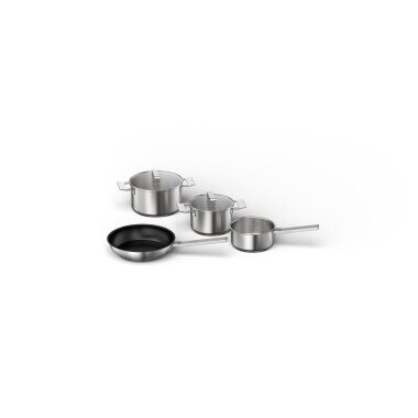 Bosch Conjunto de Panelas HEZ9SE040 Aço Inoxidável 4 Peças