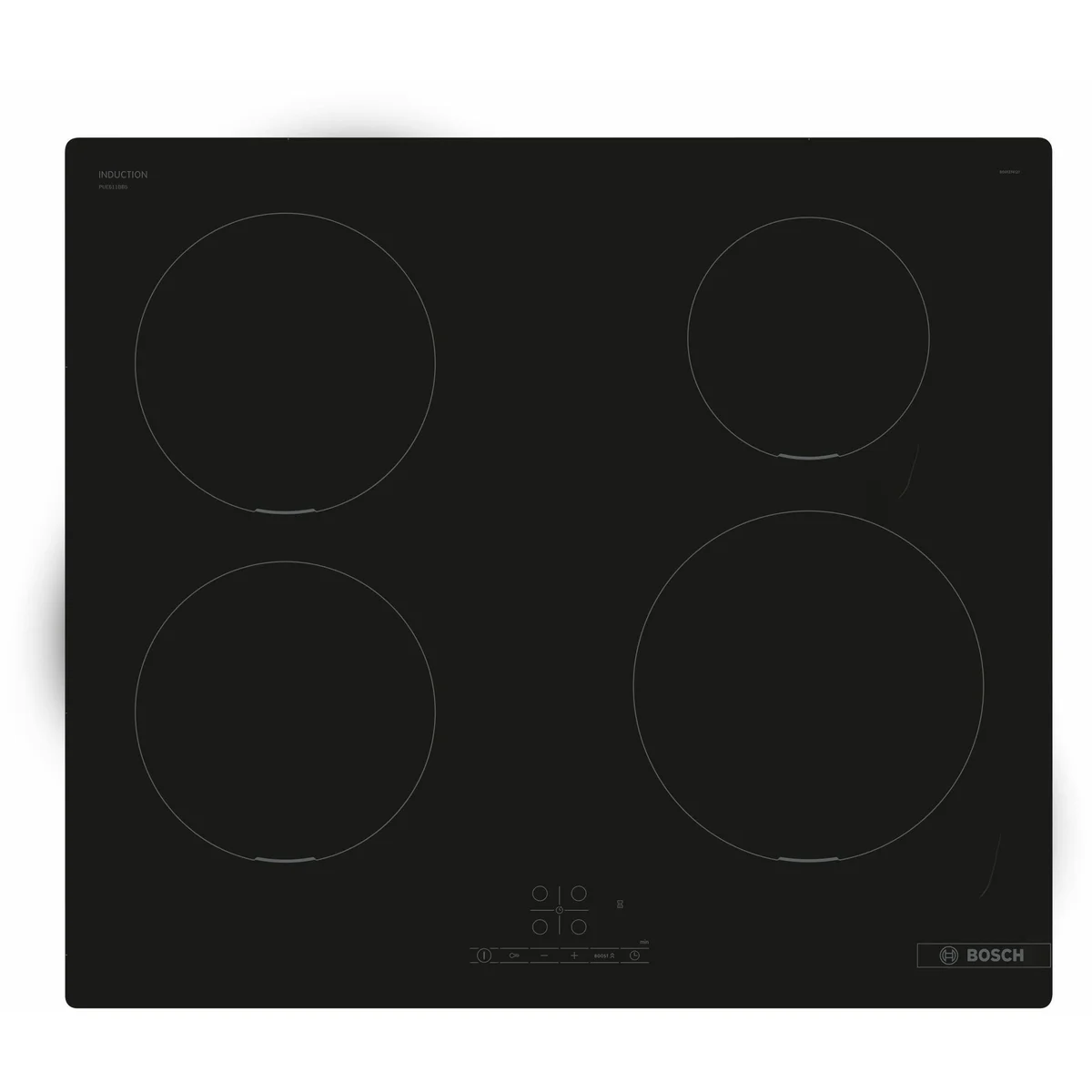 Placa de Indução Bosch PUE611BB5E | 4 Zonas, 60cm, Preto