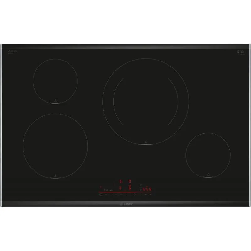 Placa Indução Bosch PIE875HC1E | 7.400W, 80cm, 4 Zonas