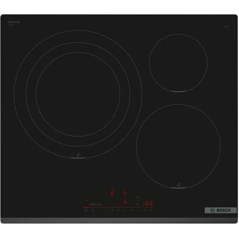 Placa de Indução Bosch PID631HC1E | 7.400W, 60cm, 3 zonas
