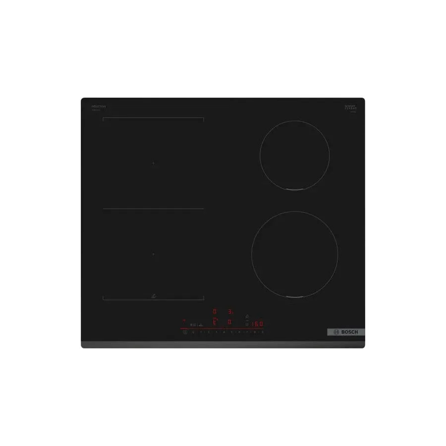 Placa de Indução Bosch PVS631HC1E | 4 Zonas, Preto, 59.2 cm