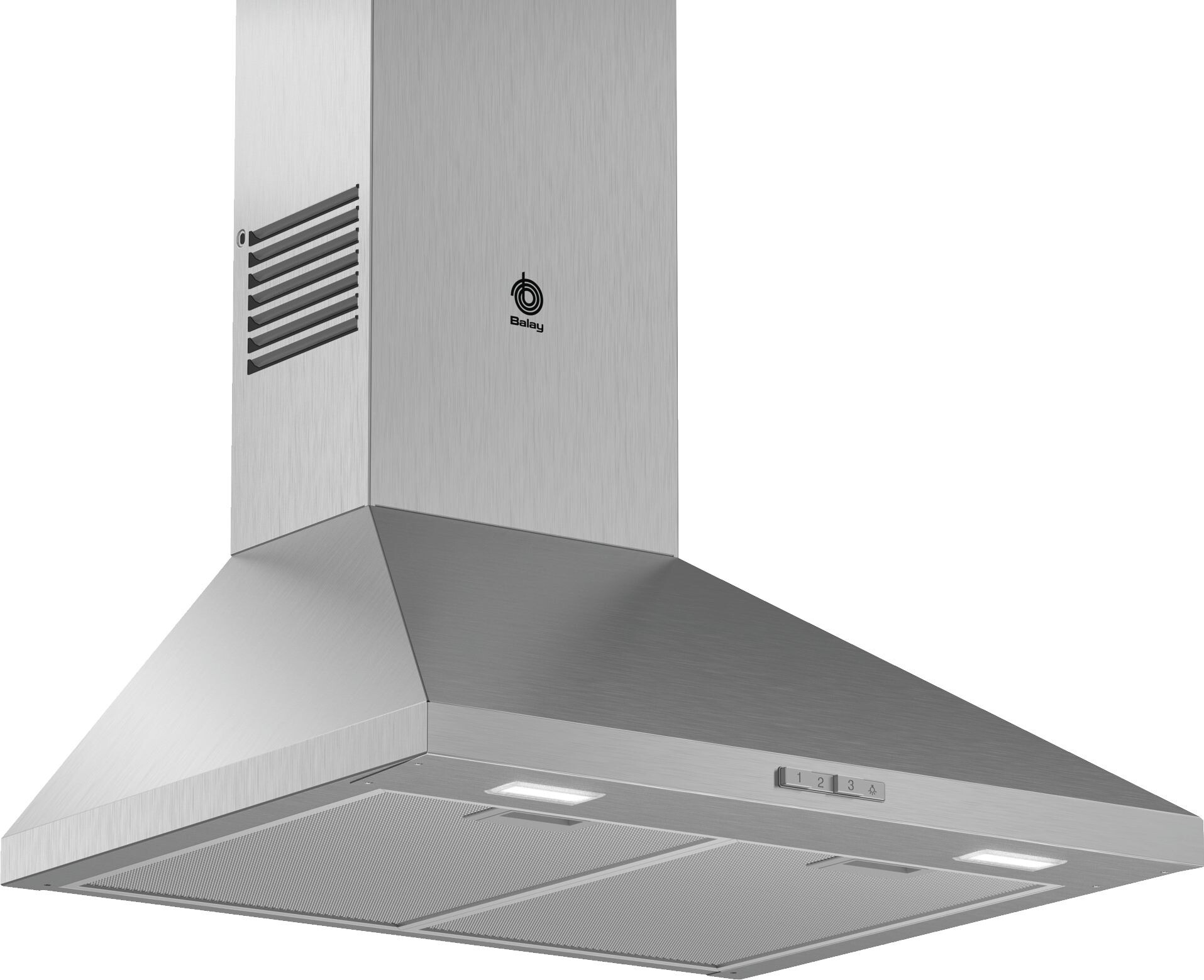 Chaminé Balay 3BC666MX | 60cm, Inox, 598 m³/h, Classe A
