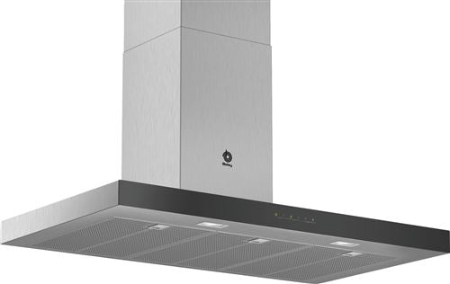 Exaustor de Parede Balay 3BC097GNC | 90x50 cm | 710 m³/h | 65 dB | B | Aço inoxidável