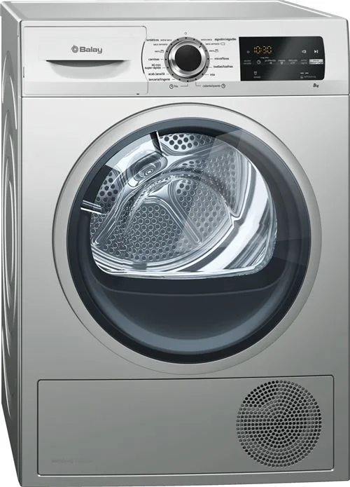 Máquina de Secar Balay 3SB988X | 8 Kg | Bomba de Calor | A++ | Aço inoxidável