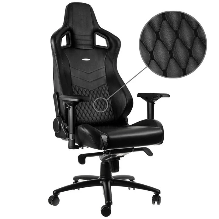 Cadeira noblechairs EPIC Real Leather Preto