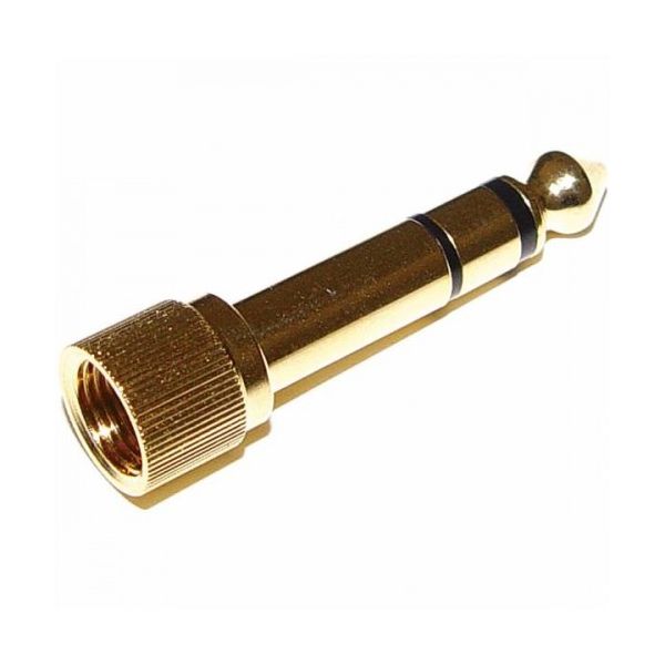 White Stereo Jack Adapter 3,5 mm para 6,3 mm