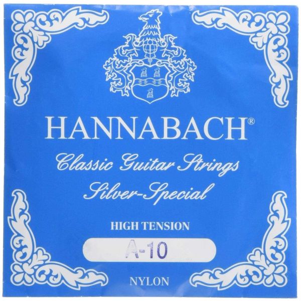 Hannabach Strings for Classic Guitar Serie 815 Hig Tension for 8/10 String Guitar Silver Special 652610