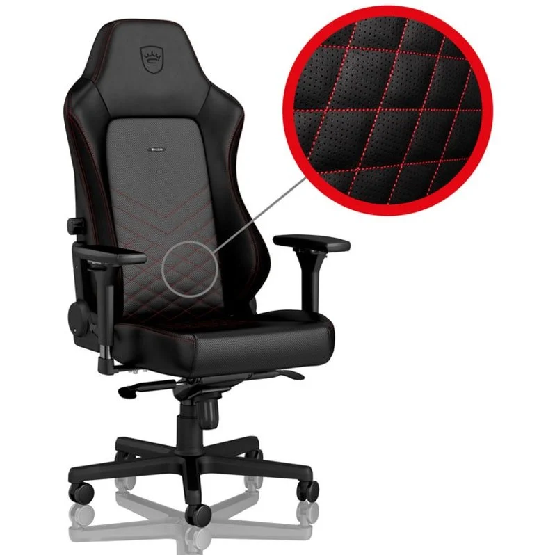 Cadeira noblechairs HERO PU Leather Preto / Vermelho