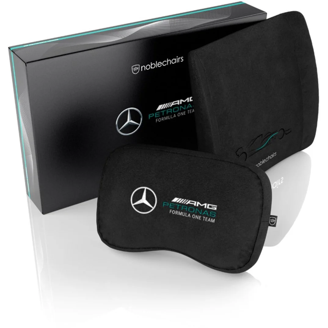 Set de Almofadas Noblechairs Memory Foam – Mercedes-AMG Petronas Formula One Team Edition