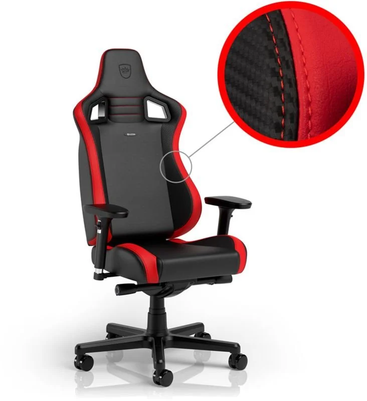 Cadeira Noblechairs EPIC Compact Preto /Carbono /Vermelho