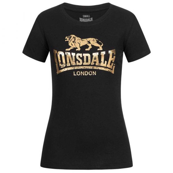 Lonsdale Bantry Short Sleeve T-shirt Preto XL Mulher