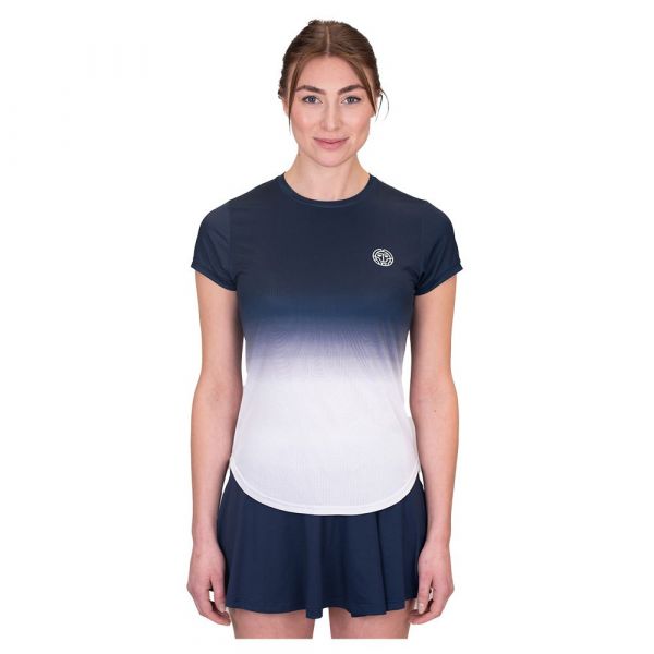 Bidi Badu Crew Gradiant Short Sleeve T-shirt Branco,Azul M Mulher
