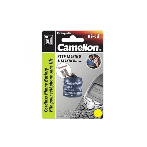 Camelion Bateria Acumuladora Recarregável Ni-Cd 3.6V 280mAh BP1 - C375/3NC-280S