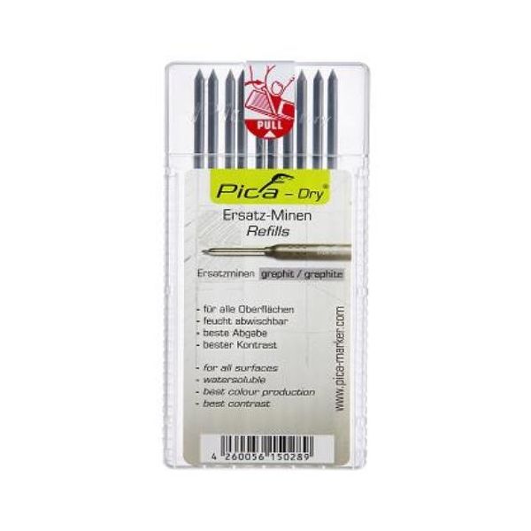Aghasa Turis Minas de Reposição Pica-dry Case 10 Graphite 4030