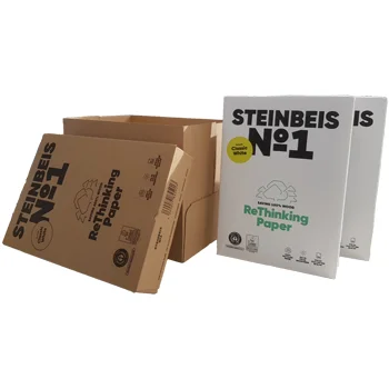 Papel 080gr Fotocopia A4 Reciclado Steinbeis 5×500 Folhas