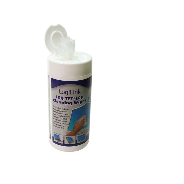Logilink 96541 Toalhetes de Limpeza para Ecrãs (TFT/LCD/Plasma) 100 Unidades