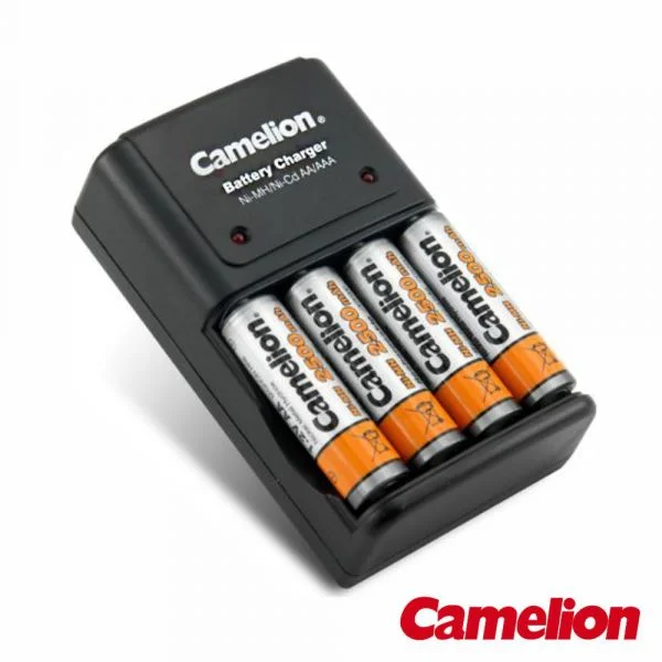 Camelion Carregador Universal AA/AAA c/ 4 pilhas AA 2500mAh - BC-1010B