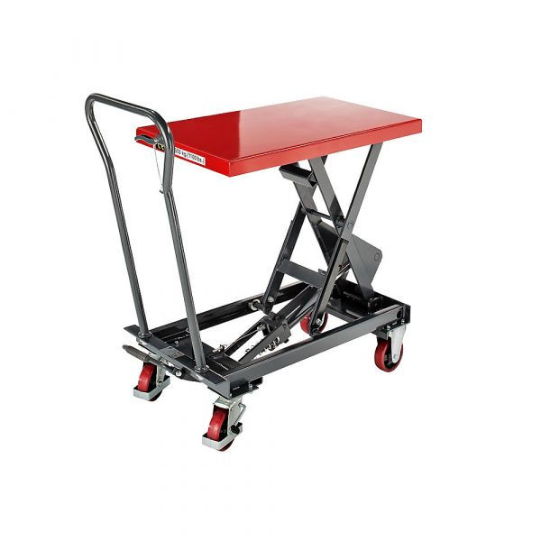Eurokraft Carro Plataforma de Elevação, Amplitude de Elevação 390 - 910 mm, 500 Kg Cinzento Basalto Ral 7012 - M1326023-480567