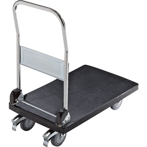 Kaiser+kraft Carro de Plataforma em Plástico, 1 Varão de Empurrar, Rebatível, 150 Kg - M1024040-968503