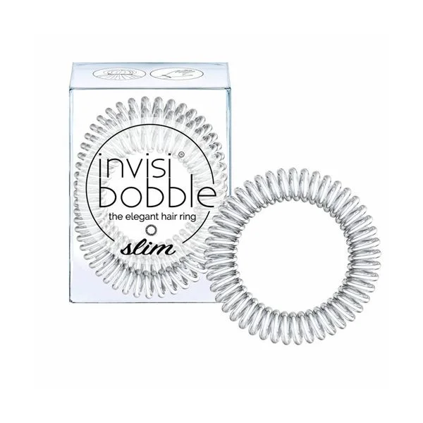 Invisibobble Elástico Cabelo Slim Prata 3 Unidades