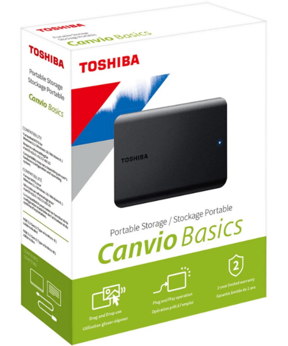 Disco Externo Toshiba Canvio Basics 2TB USB 3.2 2.5″