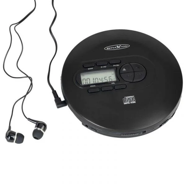 Reflexion Leitor de CD Portátil MP3 PCD520MF Anti-Choque Preto