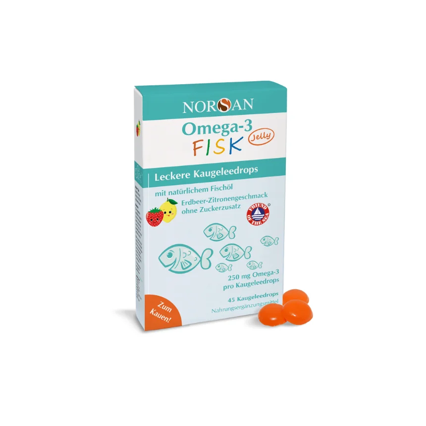 Omega-3 Fisk Jelly | 45 gomas – Norsan