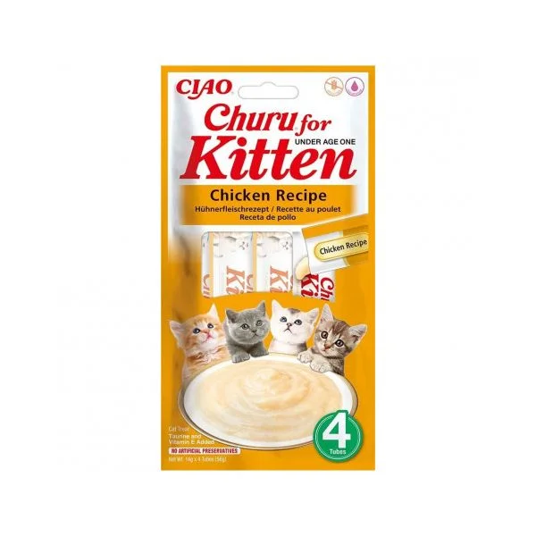 Inaba Churu Snack Líquido Frango 4x14g