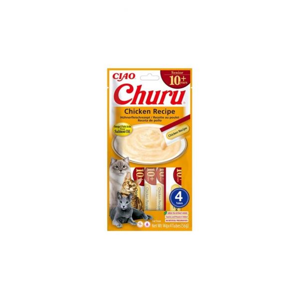 CHURU Cat Sénior Creamy Treat Frango 4x14g