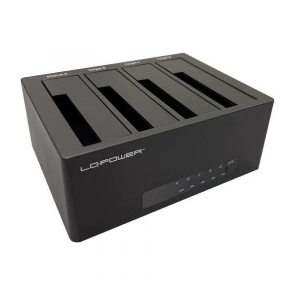 LC Power LC-DOCK-U3-4B-V2 Estação Ancoragem HDD 4x 2.5"/3.5"